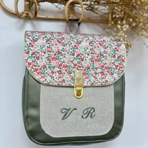Sac à dos personnalisé : Géraldine – Liberty rose