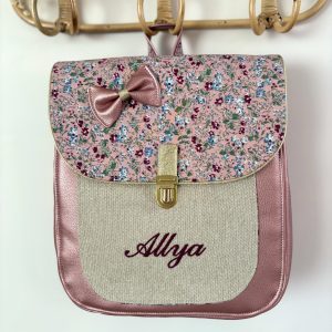 Sac à dos personnalisé : Marguerite – Fleurs vintage