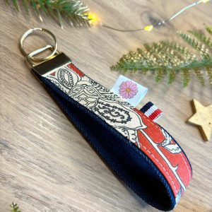 Porte clef : Lisette - jean - terre de Sienne