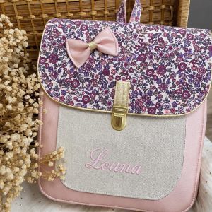 Sac à dos personnalisé : Georgette - Liberty violet