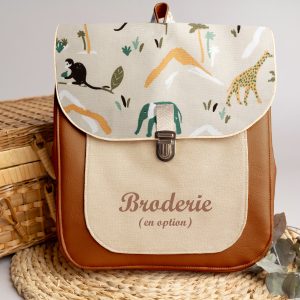 Sac à dos personnalisé : Oscar – Safari