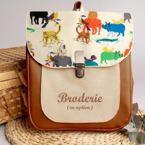 Sac à dos personnalisé : Oscar – Savane color