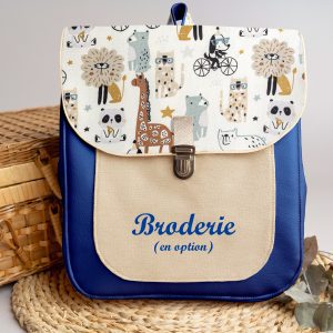 Sac à dos personnalisé : Léon – Animaux fun