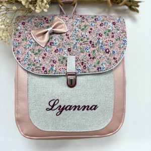 Sac à dos personnalisé : Georgette – Fleurs vintage
