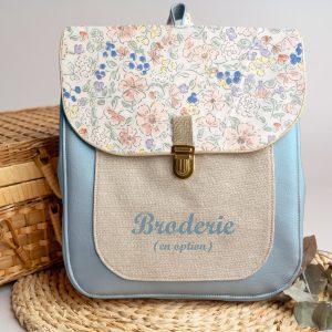 Sac à dos personnalisé : Capucine – Fleurs aquarelle