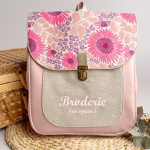Sac à dos personnalisé : Georgette – Pink tournesol