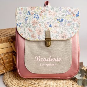 Sac à dos personnalisé : Marguerite – Fleurs aquarelle