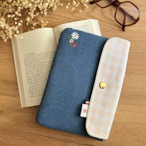 Pochette à livre personnalisé - Vichy